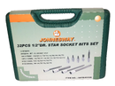 S07H4932S / 32 PCS 1/2" DRIVE STAR SOCKET BIT SETS SIZE T20 to T70