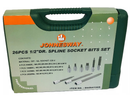 S64H4126S / 26 PCS 1/2" Dr. SPLINE SOCKET BITS SET
