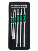 H08W106S / 6 PCS 180 DEGREE SWIVEL HEAD STAR HEX KEY SET T20 to T50