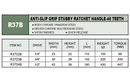 R3703B / 3/8" DR. RATCHET HANDLE, 48 TEETH