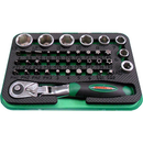 RD02040S / 40 PCS. 1/4" DR. MINI RATCHET BIT SET