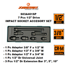 S03A401SP / 7 PCS. 1/2" DR. IMPACT SOCKET ACCESORY SET