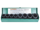 S03A6108S / 8 PCS 3/4" DRIVE 6 PT FLANK IMPACT METRIC SIZE: 26 to 38 MM