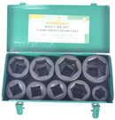 S03A8209S / 9 PCS 1” DRIVE IMPACT SOCKET SET 6 PT SAE SIZE: 1" to 2"