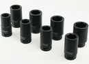 S03AD6208S / 8 PCS 3/4" DRIVE DEEP IMPACT SOCKET SET SAE SIZE:  1" to 1-1/2"