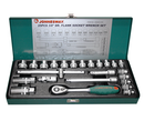 S04H3125S / 25 PCS 3/8" DRIVE SOCKET WRENCH SET METRIC SIZE:  6 to 22 MM