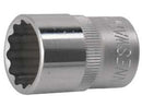 1/2" DRIVE 12PT SOCKETS CR-V STEEL DIN:3124 METRIC SIZE: 8 to 30 MM