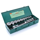 S04H6315SA / 15 PCS 3/4" DRIVE 6PT FLANK SOCKET WRENCH SET METRIC SIZE: 22 to 50 MM