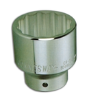 3/4" DRIVE 12PT FLANK SOCKETS CR-V STEEL ANSI/ASME: B107.1 SAE SIZE: 3/4" to 2-1/4"