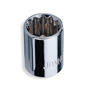 3/8" DRIVE 12PT SOCKETS MAXI DRIVE ANSI/ASME: B107.1 METRIC SIZE: 8-19MM