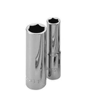 3/8" DRIVE 6PT DEEP SOCKETS MAXI-DRIVE CR-V STEEL ANSI/ASME B107.1 SAE SIZE: 1/4" to 7/8"
