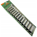 13 PCS 1/2" DRIVE MAXI DRIVE DEEP SOCKET SET CR-V STEEL ANSI/ASME: B107.1 SAE SIZE: 3/8" TO 1-1/8"