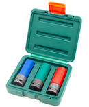 S18A4103S / 3 PCS 1/2" DRIVE WHEEL NUT DEEP IMPACT SOCKET 17,19,21 MM