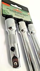 S60E403S / 3 PCS 1/2" DRIVE QUICK RELEASE EXTENSION BAR SET SIZE: 3",5",10"