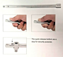 S60E303S / 3 PCS 3/8" DRIVE QUICK RELEASE EXTENSION BAR SET SIZE: 3",6",10"