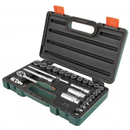 S68H3126S / 26 PCS 3/8" DRIVE MULTIFIT SOCKET SET CR-V STEEL ( CR-V4) SIZE: 6MM to 24MM ( 15/16")