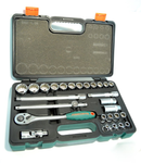 S68H4127S / 27 PCS 1/2" DRIVE MULTIFIT SOCKET SET CR-V STEEL ( CR-V4) SIZE: 8MM ( 5/16") to 32MM ( 1-1/4")